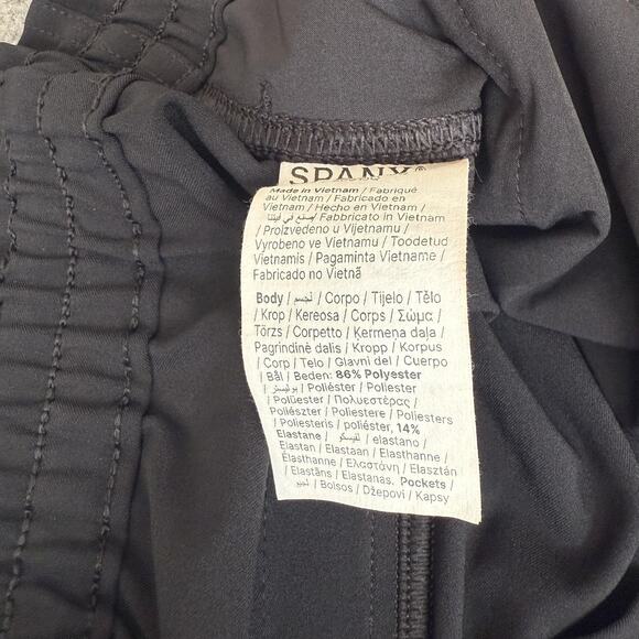 Spanx Pants Womens Large Black Cargo Jogger Elastic Waist Bungee Cuffs Stretch - Picture 5 of 12